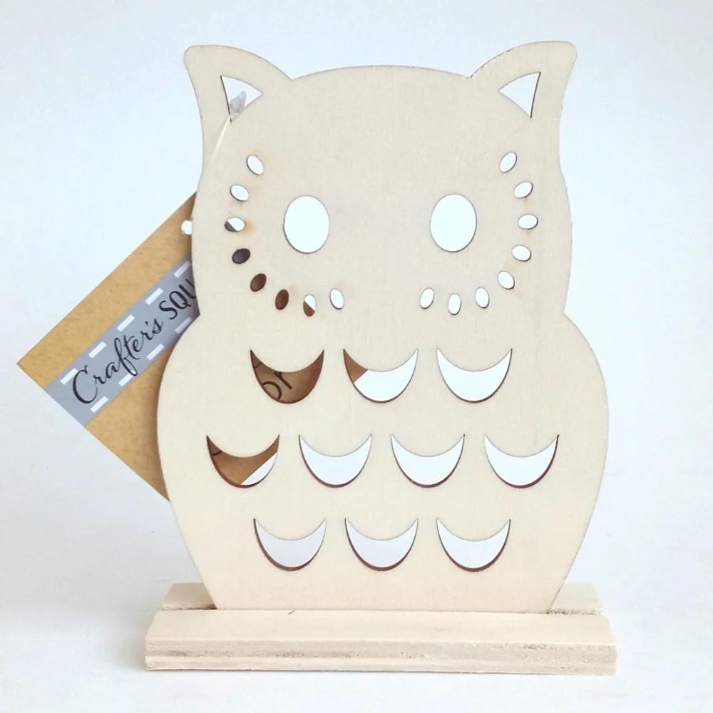 Wooden Owl Decor for Arts and Crafts and Painting!